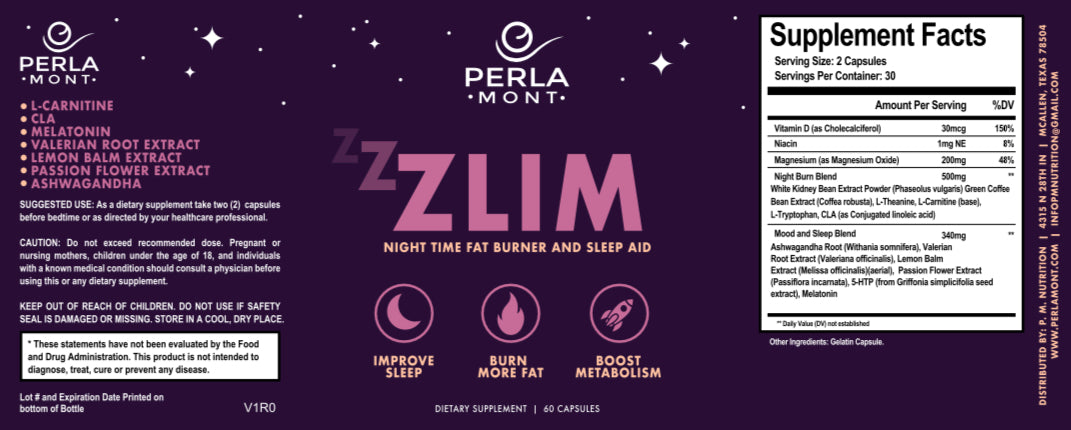 Zlim Night Time Fat Burner & Sleep Aid