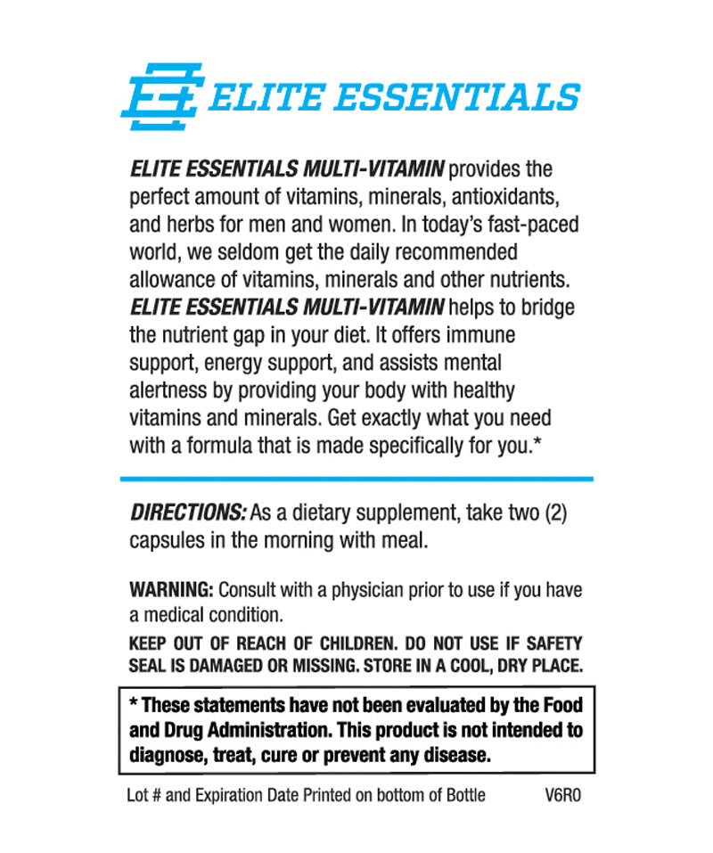 Elite Essentials Multi-Vitamin